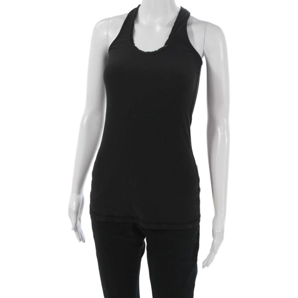 Lululemon Women Basic Scoop Neck Nylon Tank Black Size 4 - Picture 2 of 4